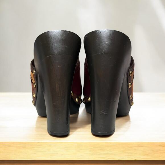 Y2K Coach Q242 Emilia Patchwork Leather Mule Size 6.5M - Picture 6 of 14